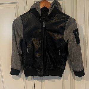 Urban Republic Black and Gray Hooded Jacket